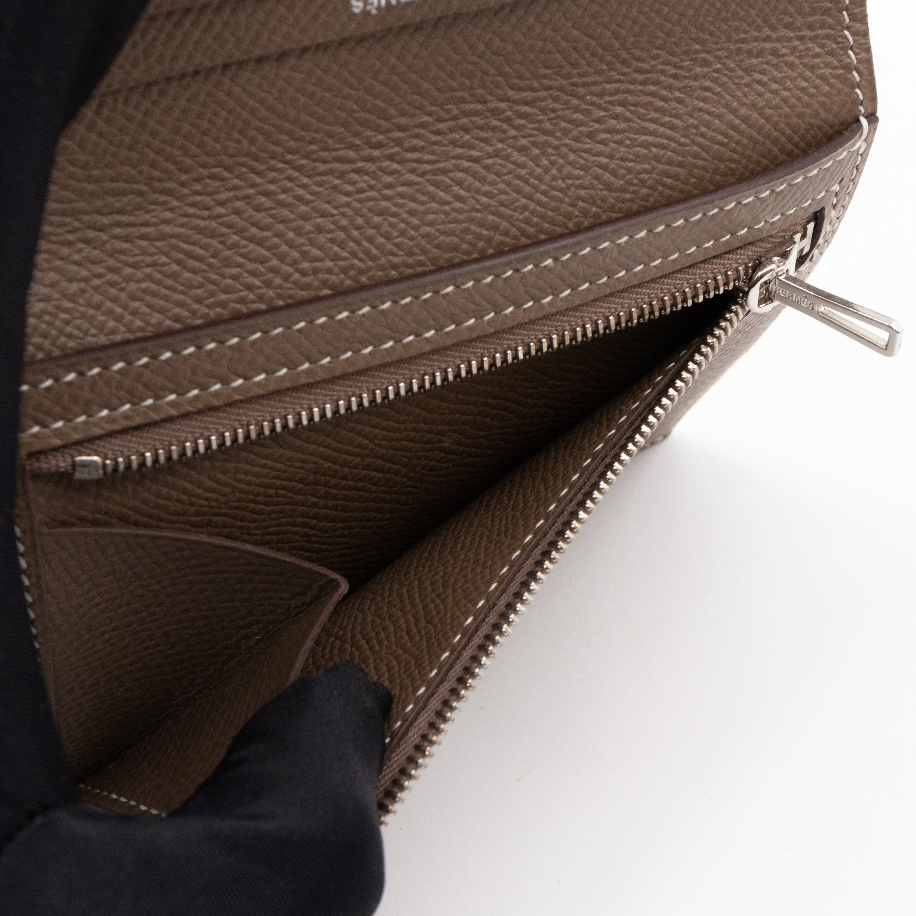 Bearn Compact Wallet Etoupe Leather