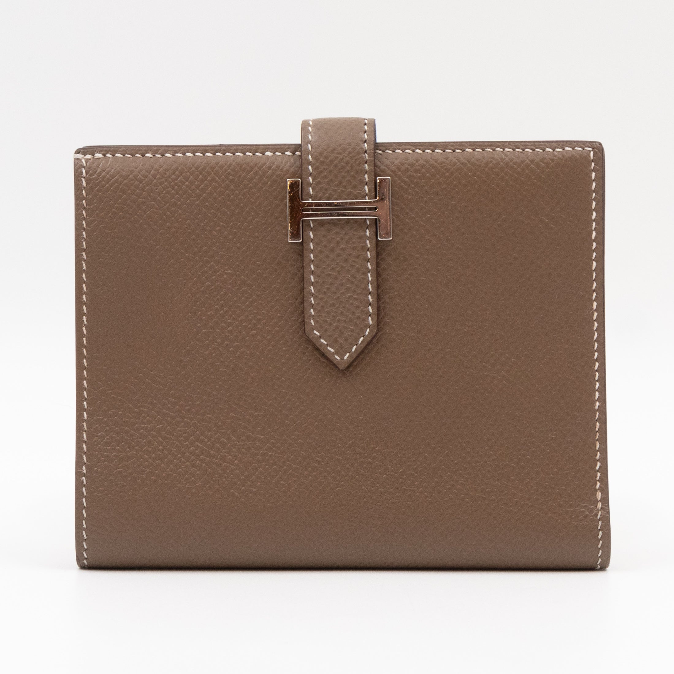 Bearn Compact Wallet Etoupe Leather