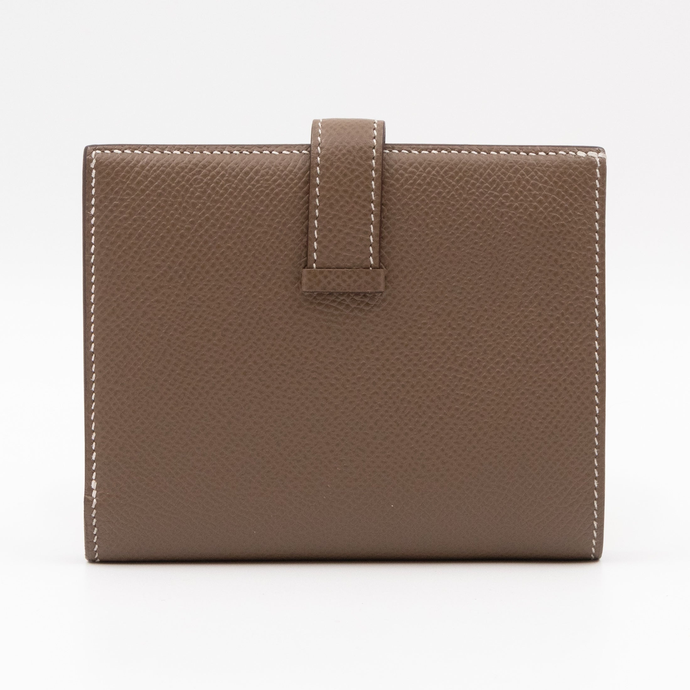 Bearn Compact Wallet Etoupe Leather