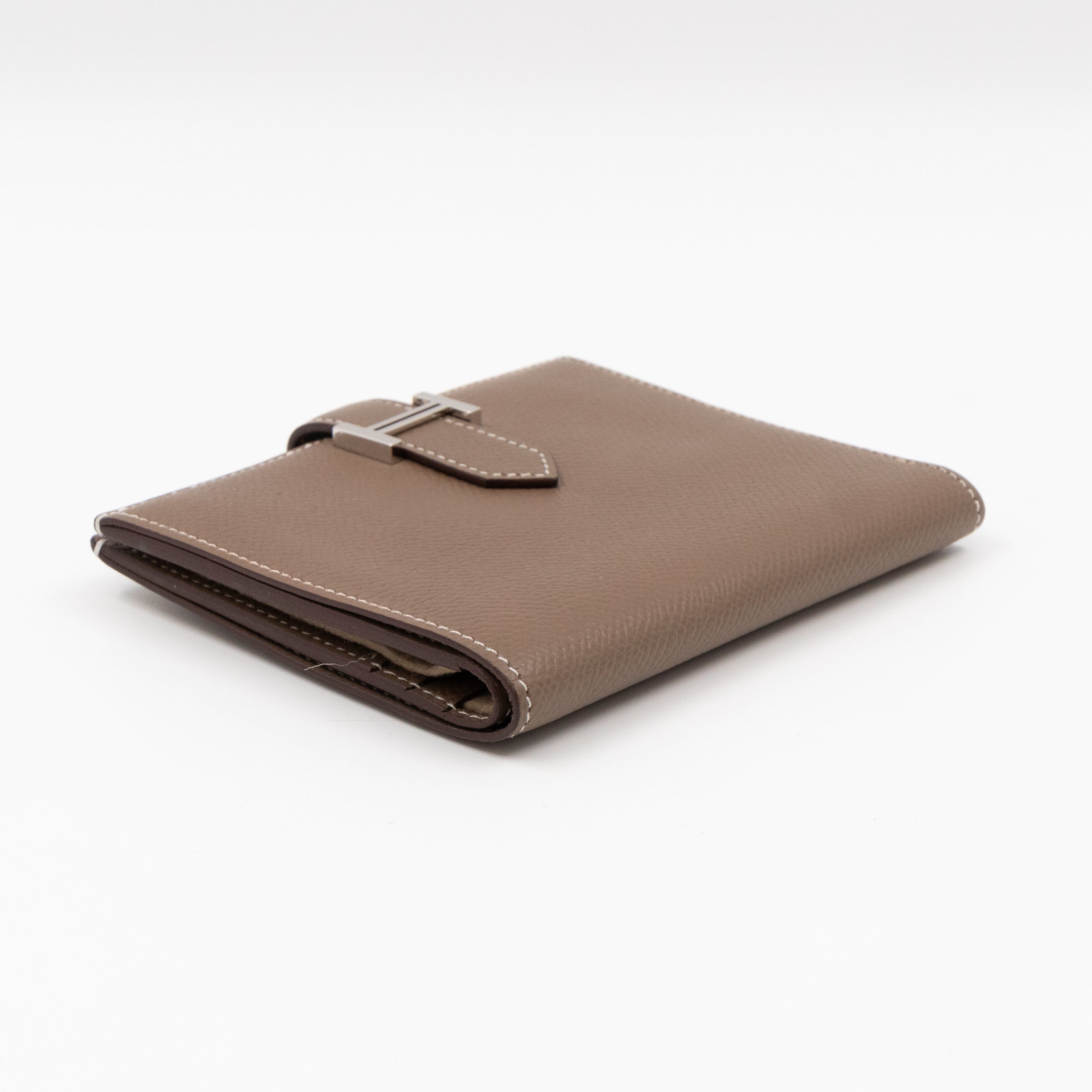 Bearn Compact Wallet Etoupe Leather