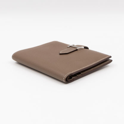 Bearn Compact Wallet Etoupe Leather