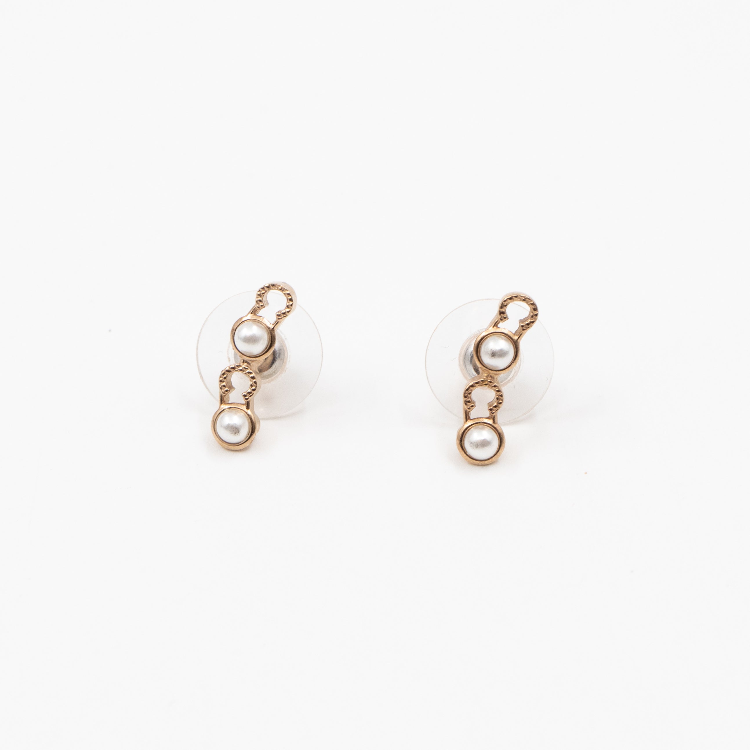 Coco Letters Pearl Earrings