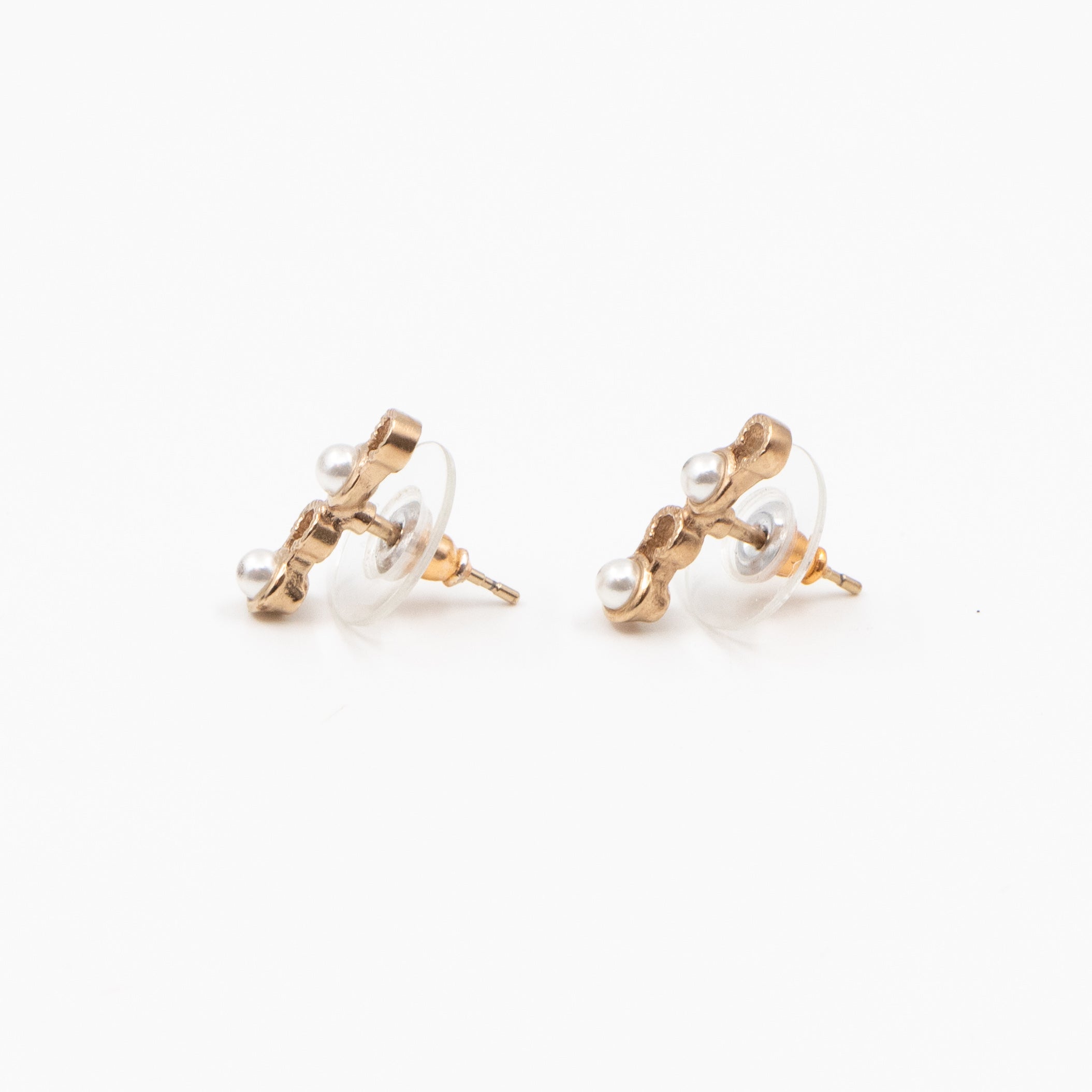 Coco Letters Pearl Earrings