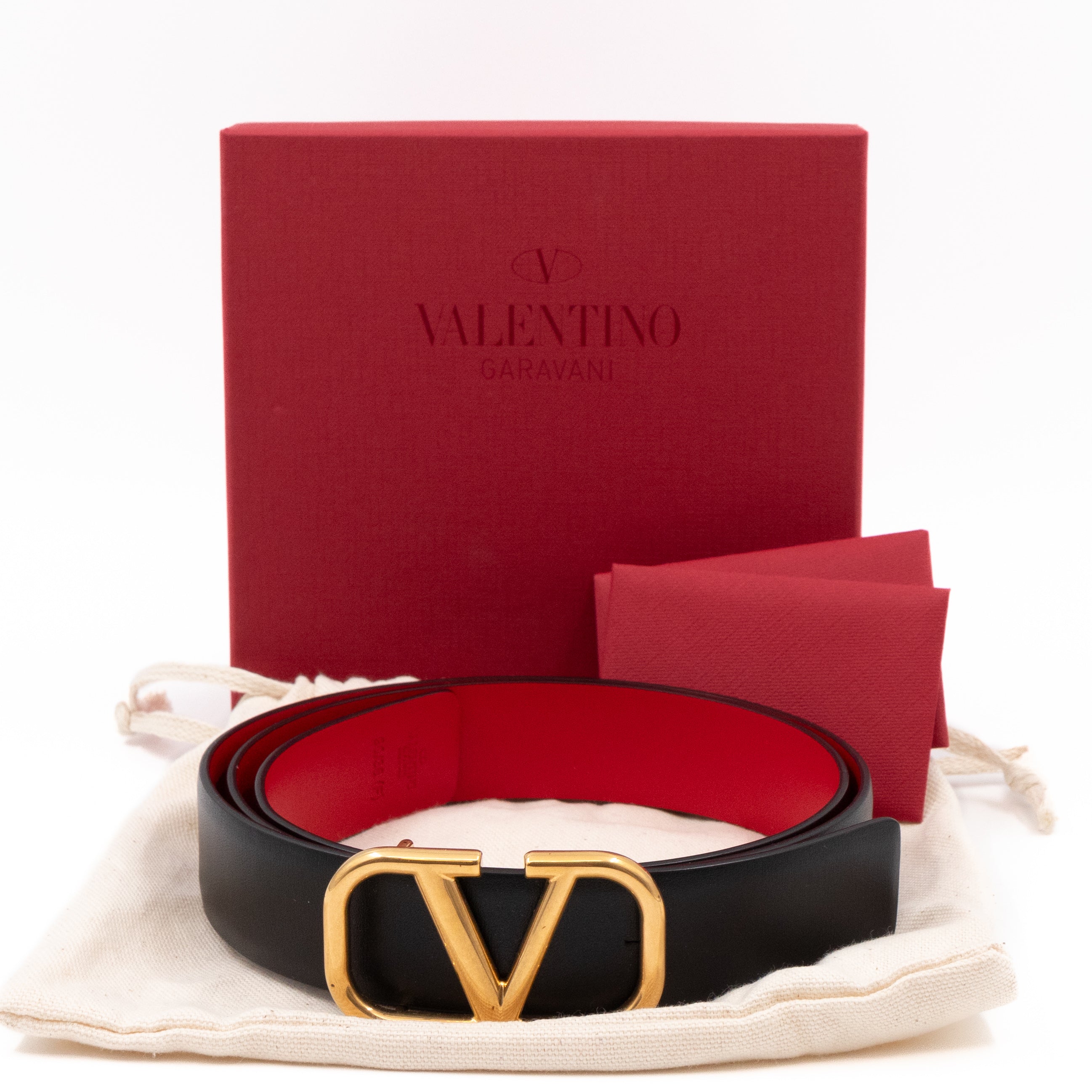 Valentino VLogo outlet Red Belt