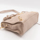Classic City S Metallic Edge Beige Leather