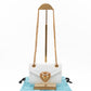 Devotion Mini Wallet on Chain White Leather