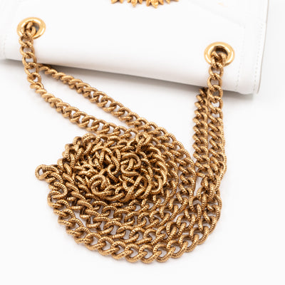 Devotion Mini Wallet on Chain White Leather