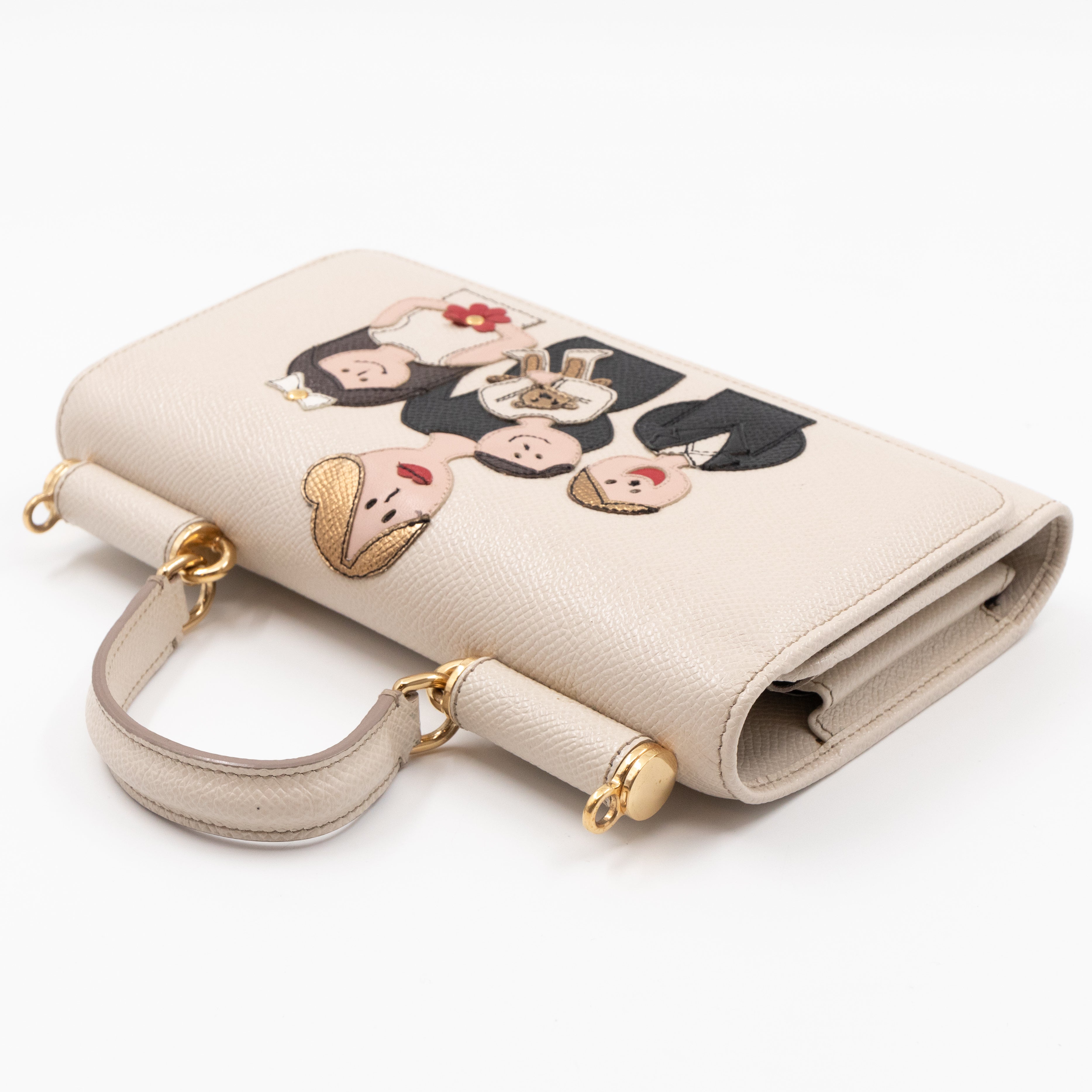 Sicily Lipstick White Dauphine Leather