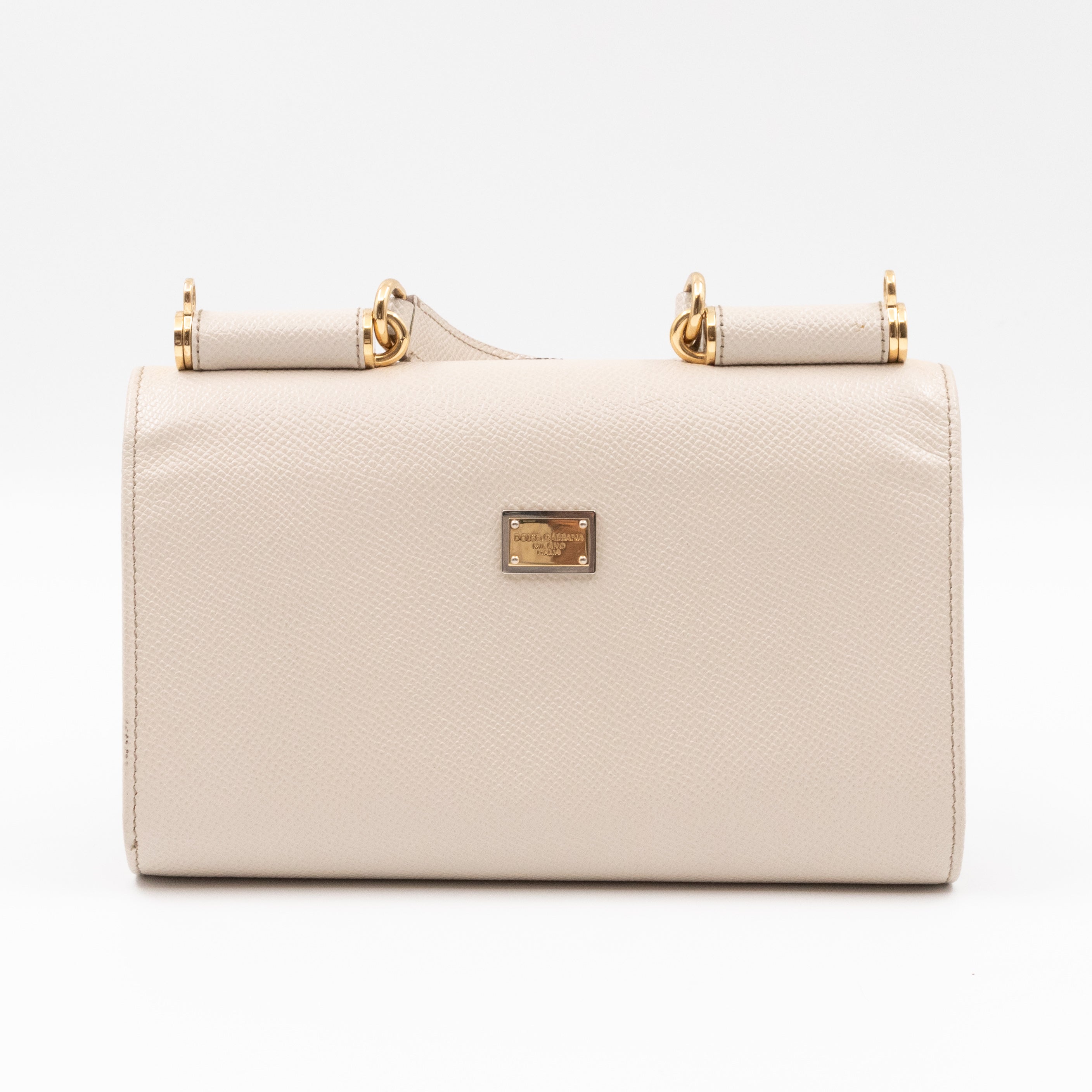 Sicily Lipstick White Dauphine Leather