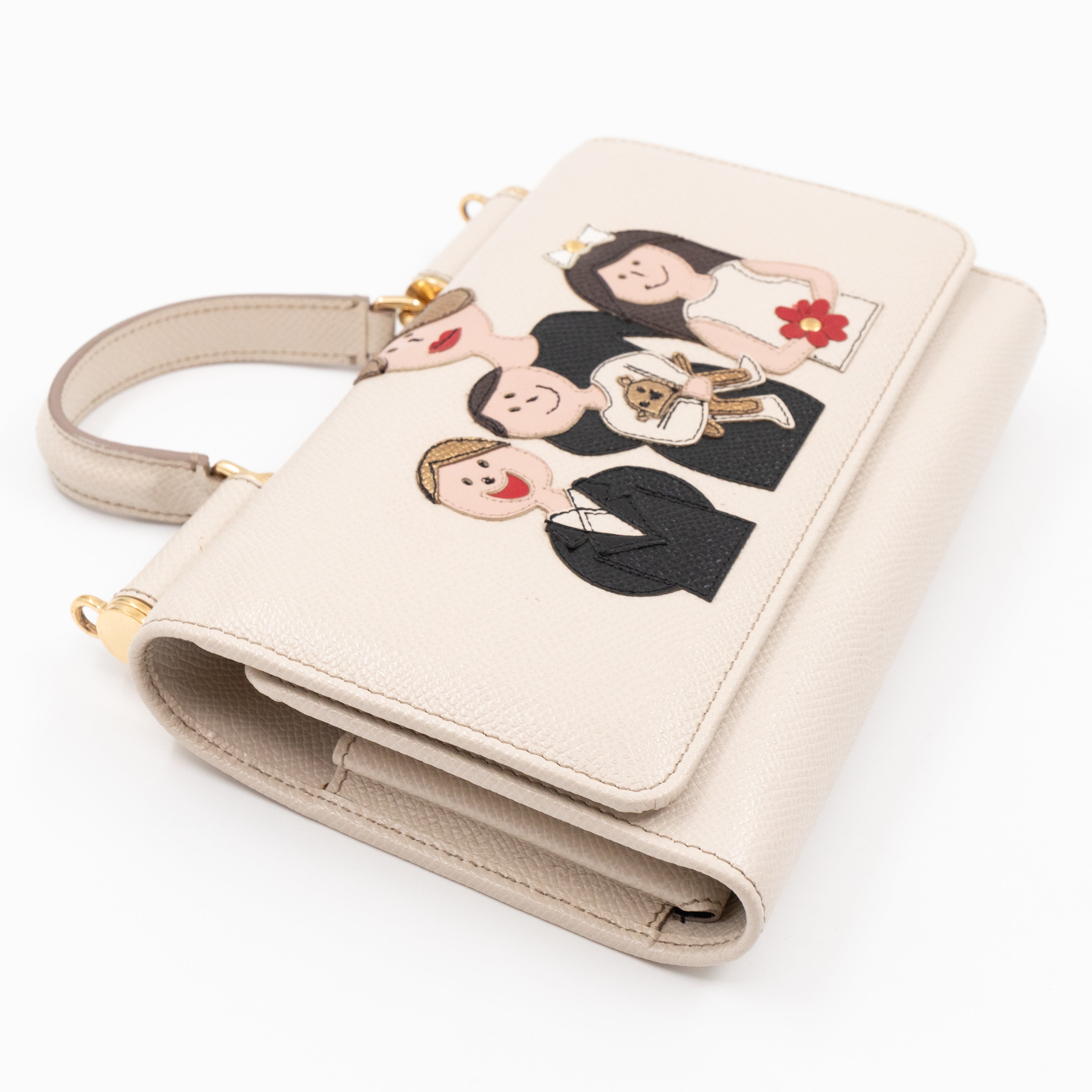 Sicily Lipstick White Dauphine Leather