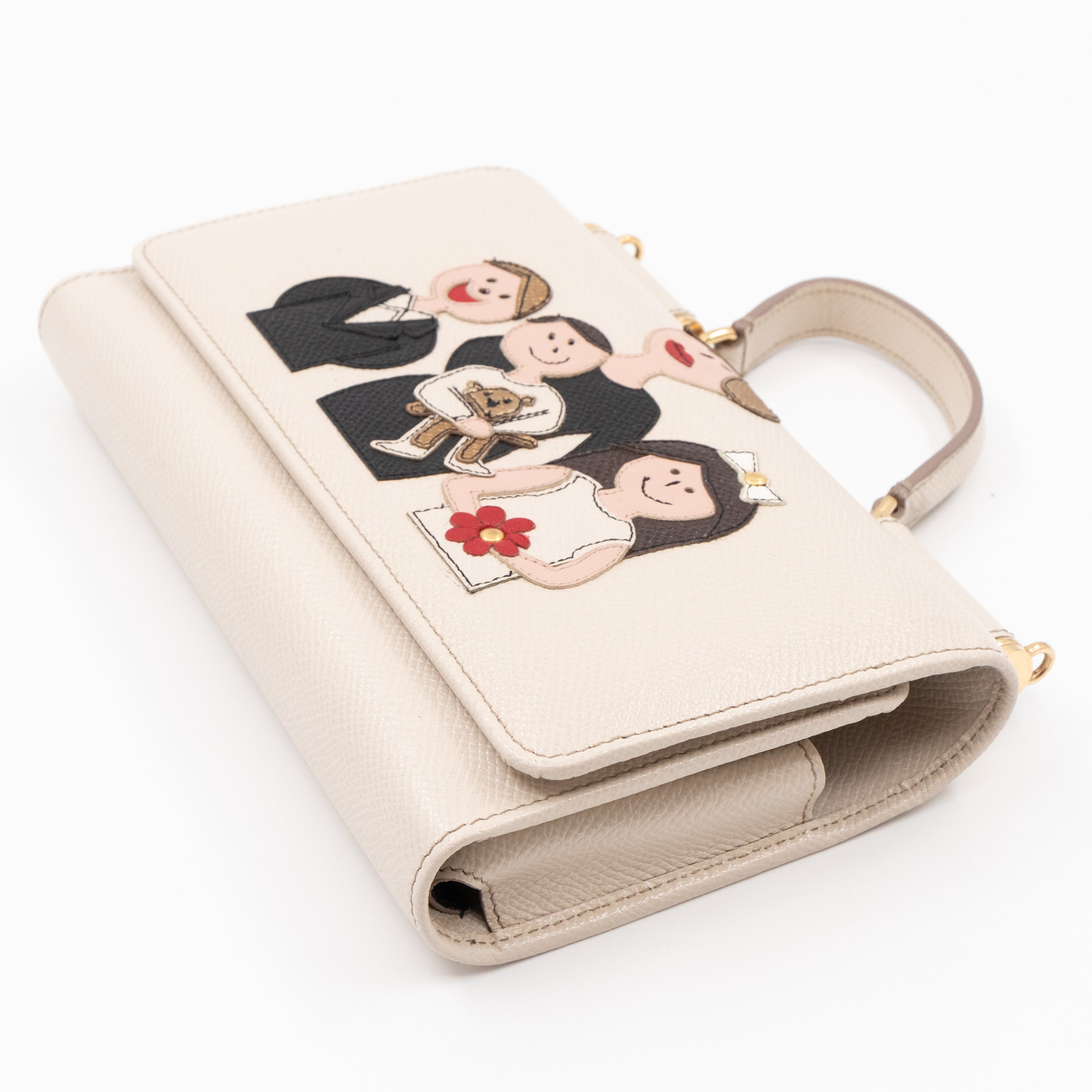 Sicily Lipstick White Dauphine Leather