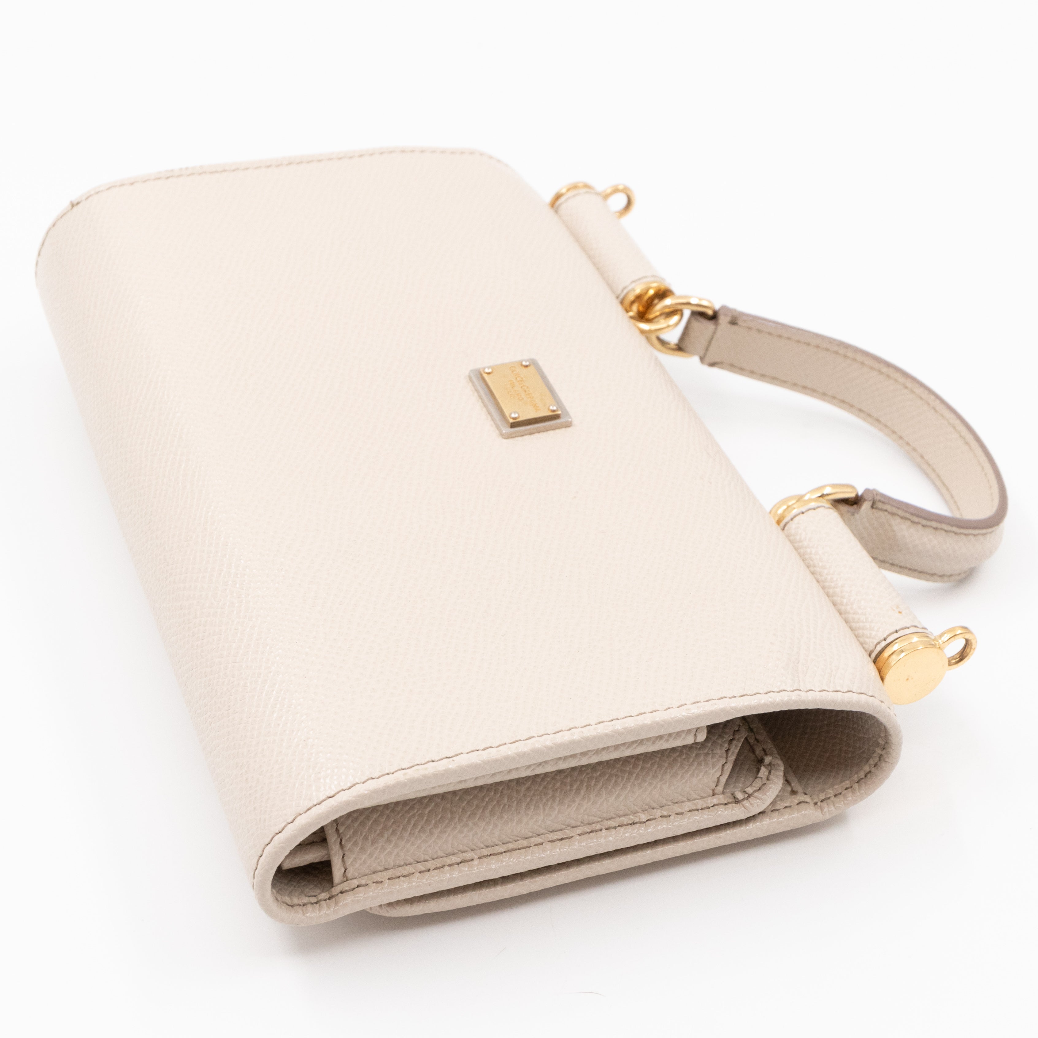 Sicily Lipstick White Dauphine Leather