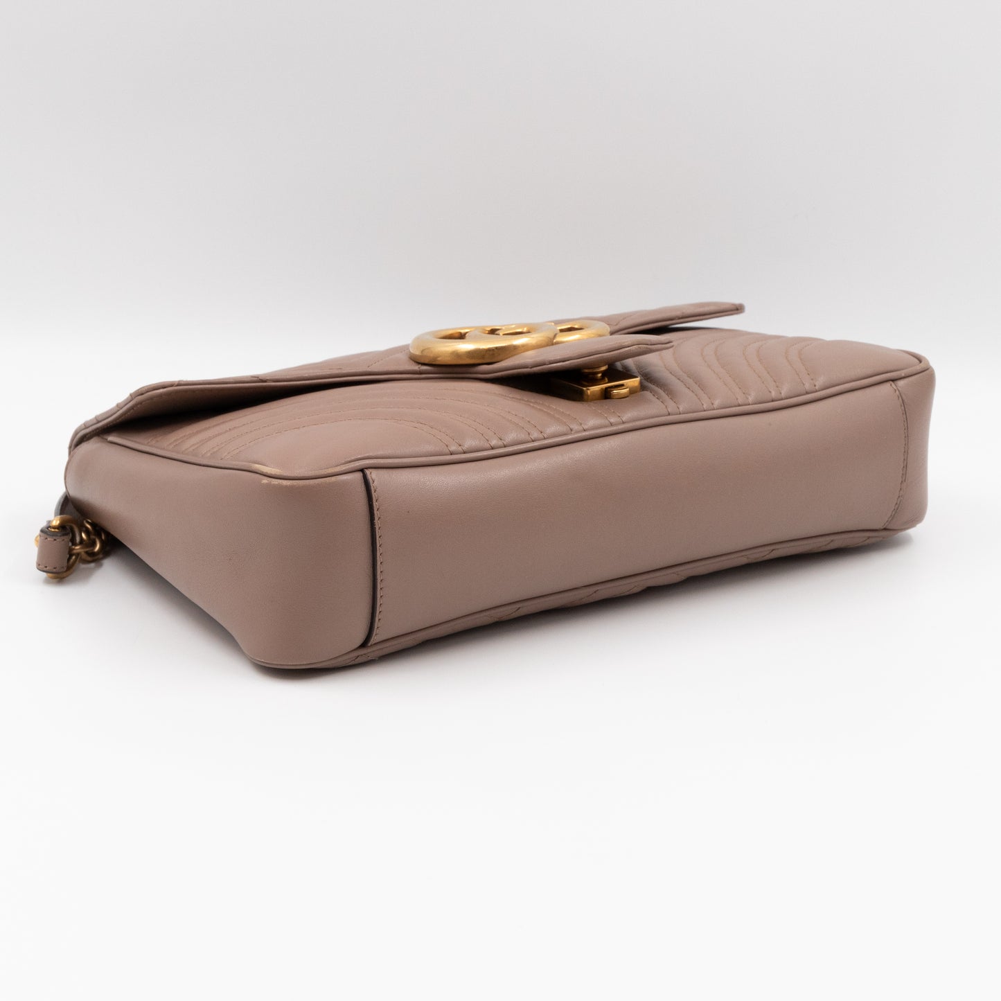 GG Marmont Medium Shoulder Bag Dusty Pink Leather