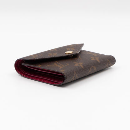 Victorine Wallet Monogram Fuchsia