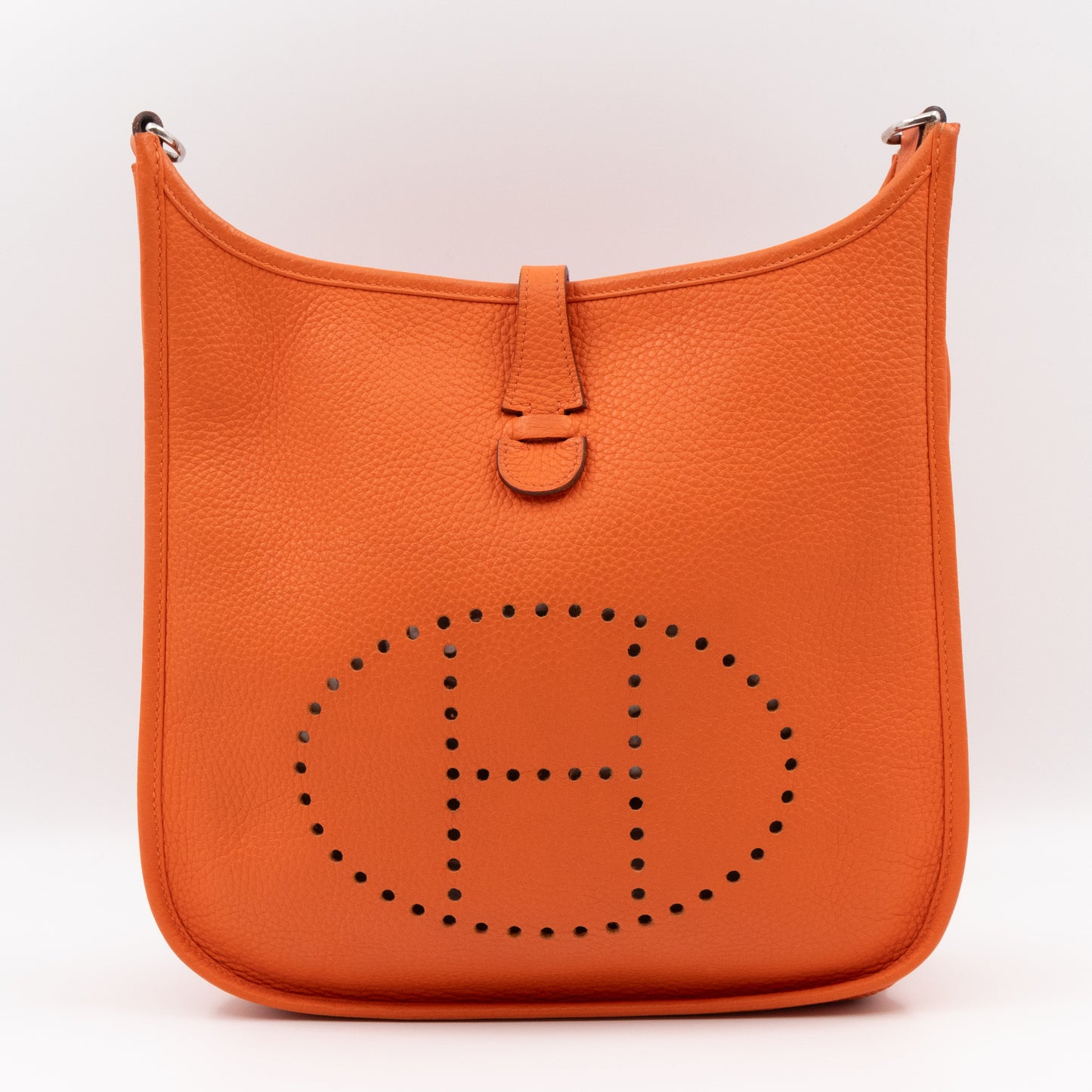 Evelyne III 29 Orange Leather Palladium