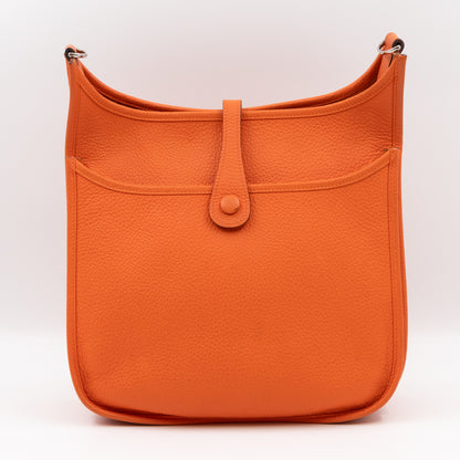 Evelyne III 29 Orange Leather Palladium