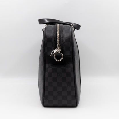 Porte Documents Voyage Damier Graphite