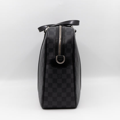 Porte Documents Voyage Damier Graphite