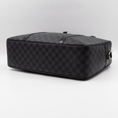 Porte Documents Voyage Damier Graphite