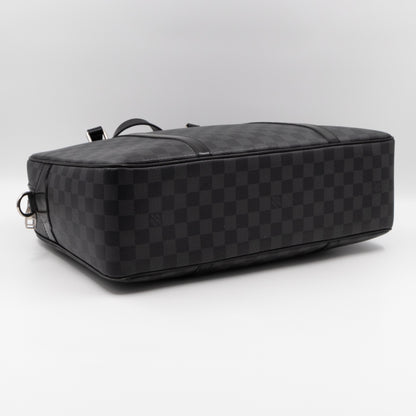 Porte Documents Voyage Damier Graphite