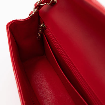 Classic Mini Rectangular Red Patent Leather