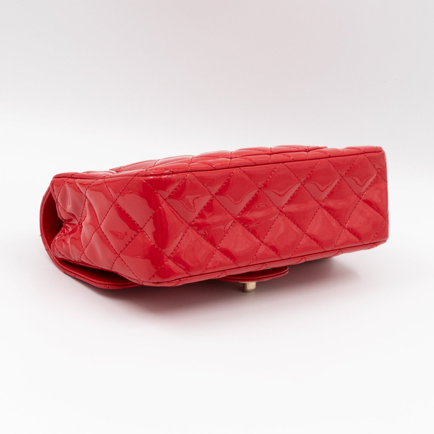 Classic Mini Rectangular Red Patent Leather