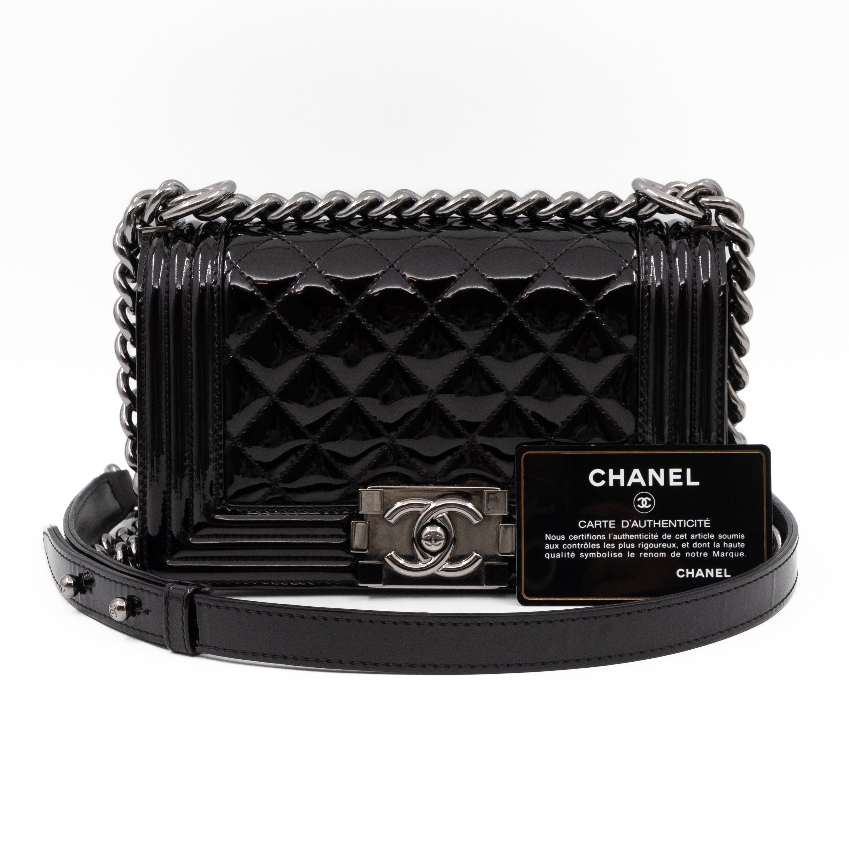 Small boy chanel online handbag black