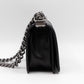 Boy Bag Small Black Metallic Patent Leather