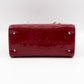 Lady Dior Medium Dark Red Patent Leather