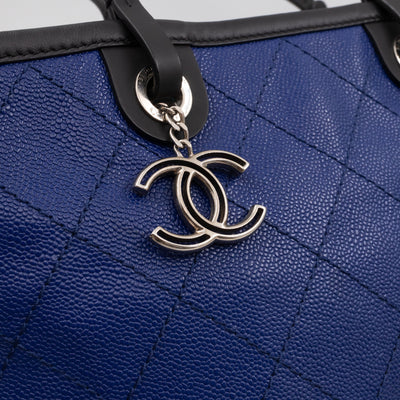 Shopping Fever Tote Bag Dark Blue Caviar