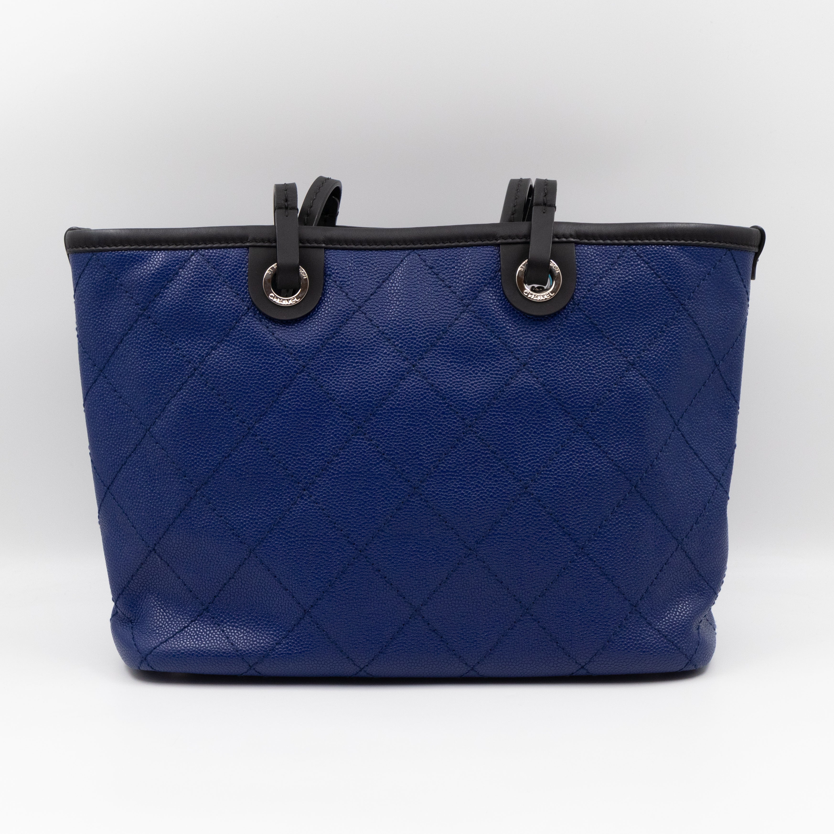 Shopping Fever Tote Bag Dark Blue Caviar