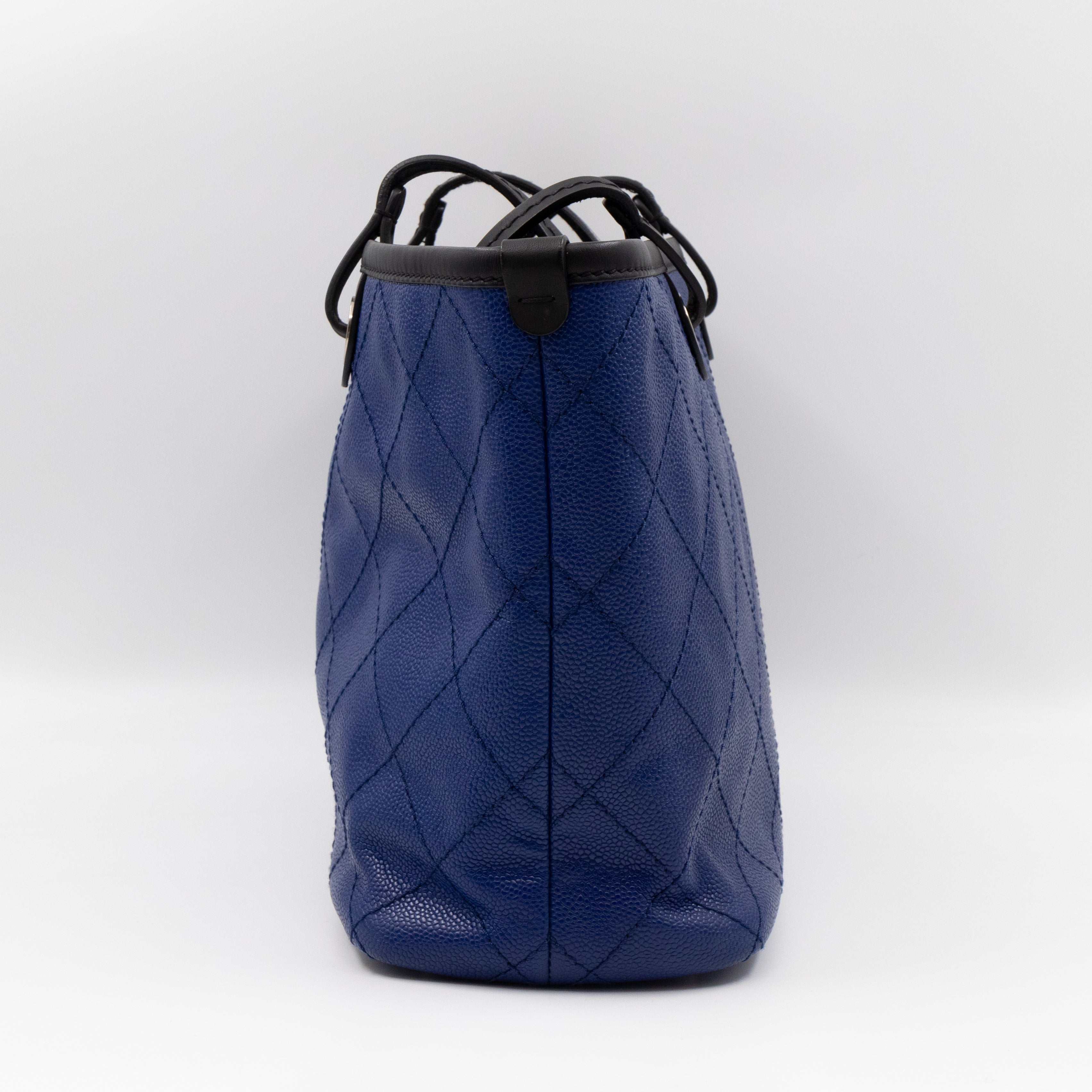 Shopping Fever Tote Bag Dark Blue Caviar