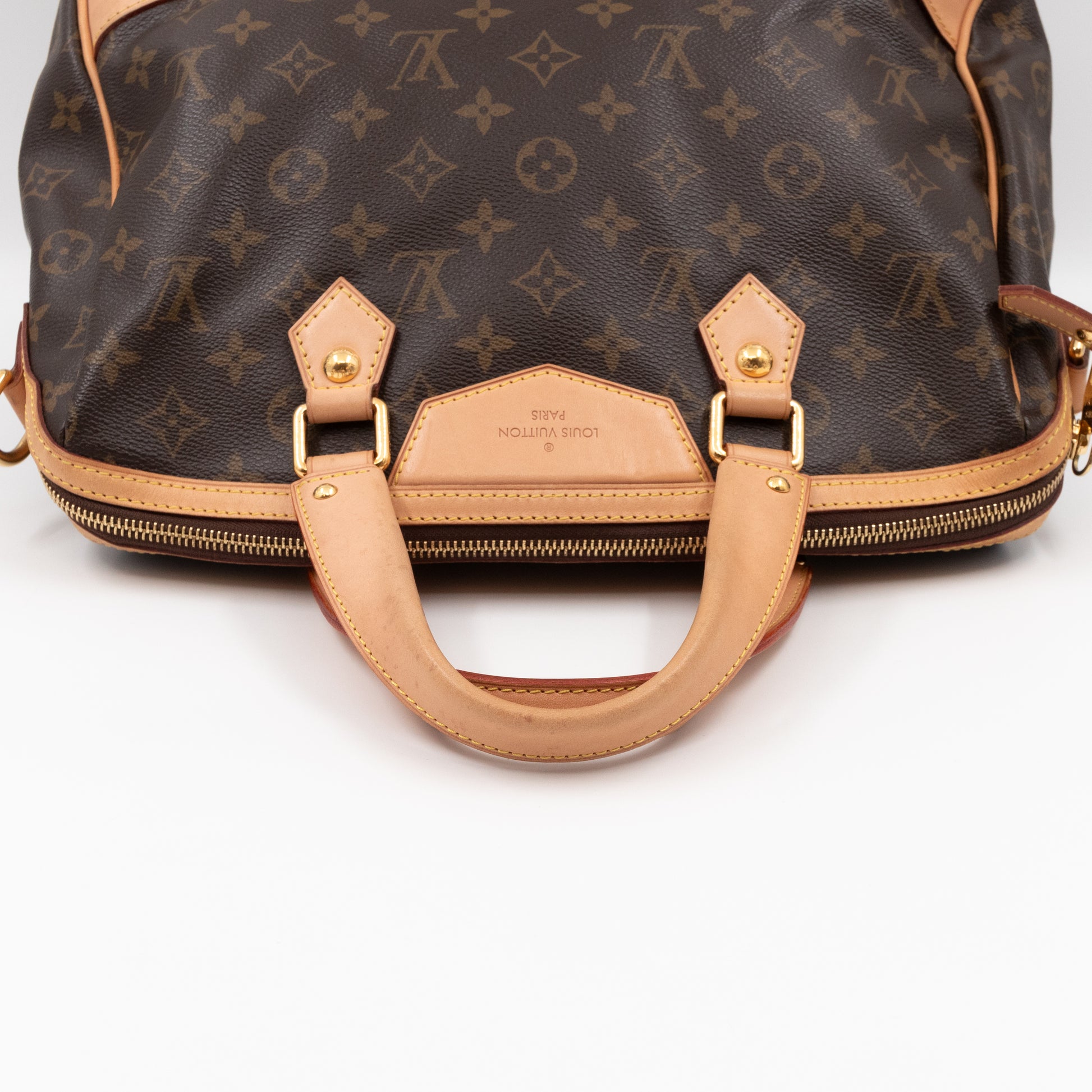 LOUIS VUITTON Monogram Black Brown Retiro Speedy Shoulder Bag