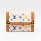 Coin Card Case Multicolore White