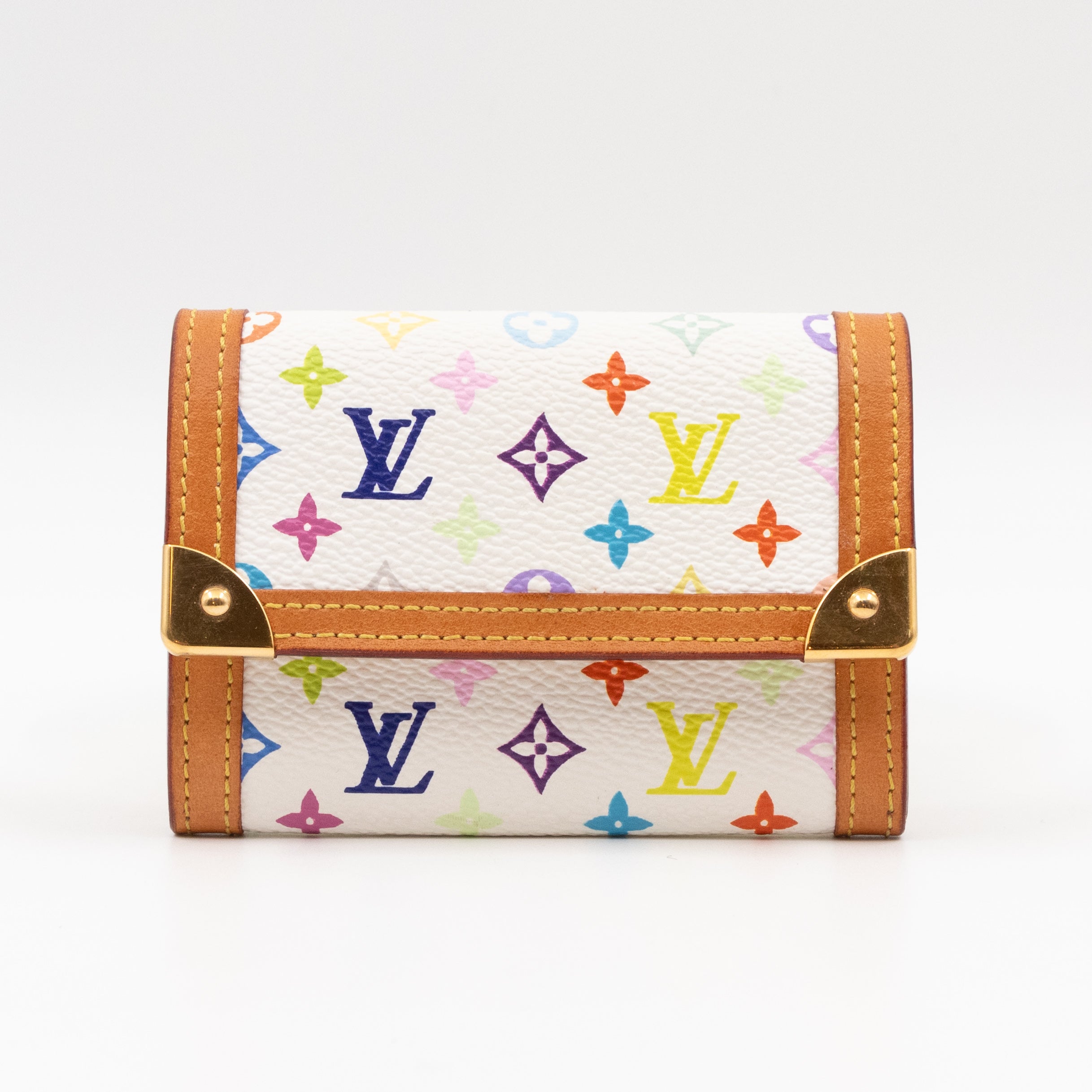 Coin Card Case Multicolore White