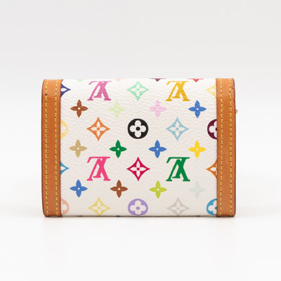 Coin Card Case Multicolore White