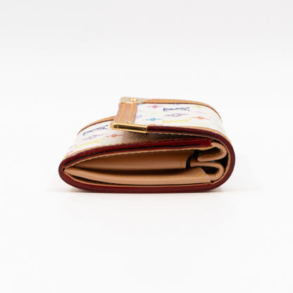 Coin Card Case Multicolore White