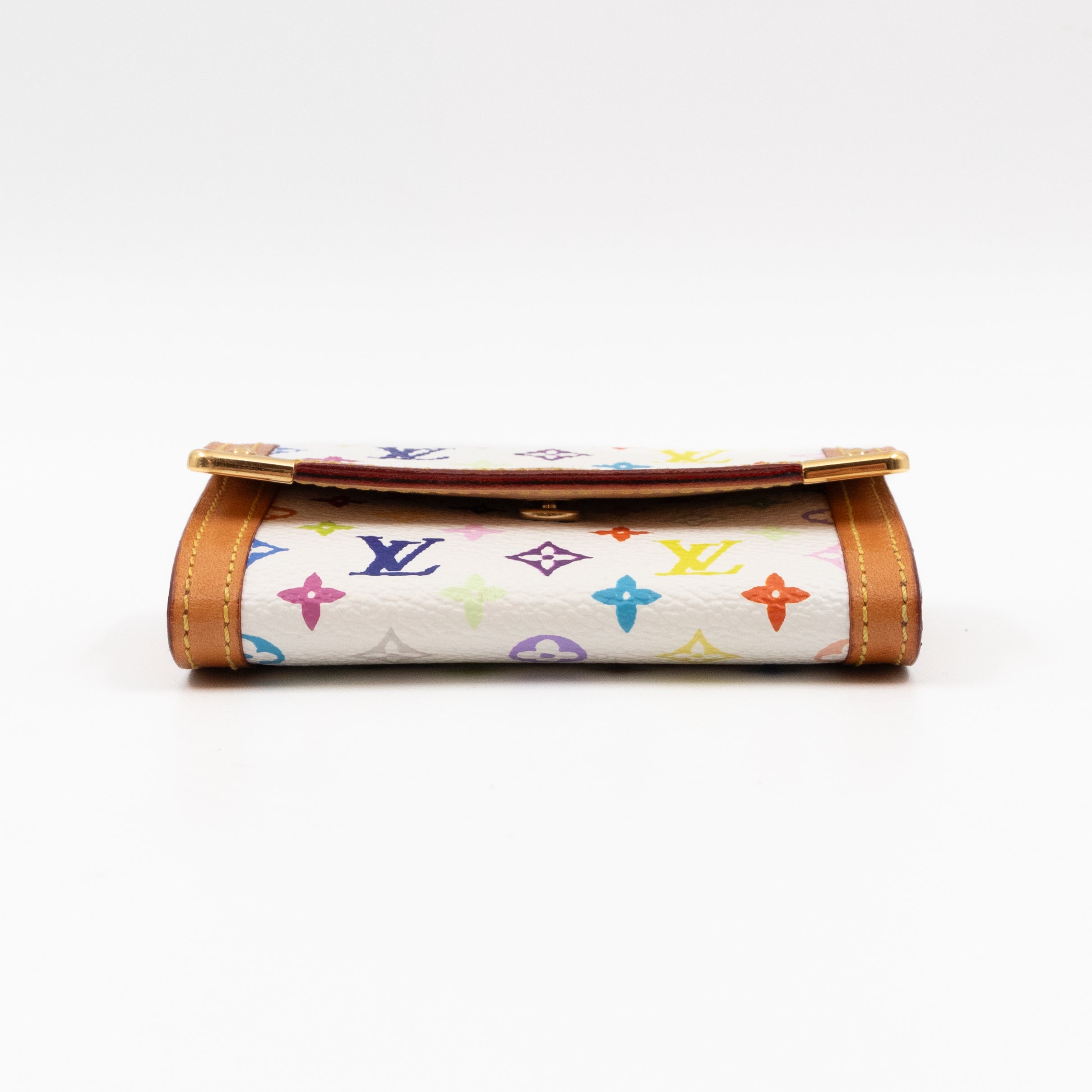 Coin Card Case Multicolore White