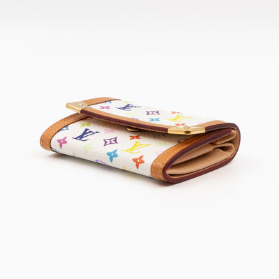 Coin Card Case Multicolore White