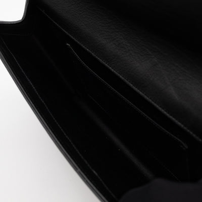 Belle De Jour Clutch Large Leather Black