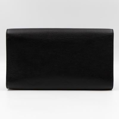 Belle De Jour Clutch Large Leather Black