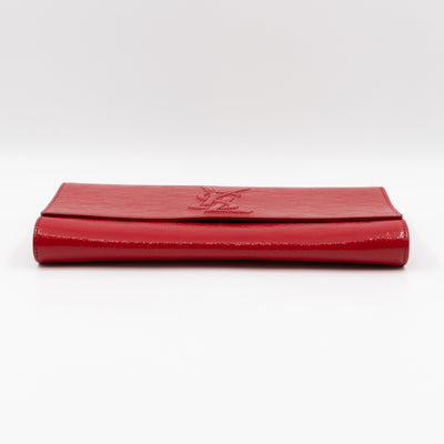 Belle De Jour Clutch Patent Leather Red