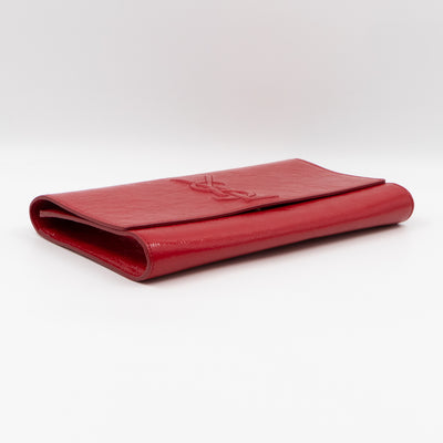 Belle De Jour Clutch Patent Leather Red