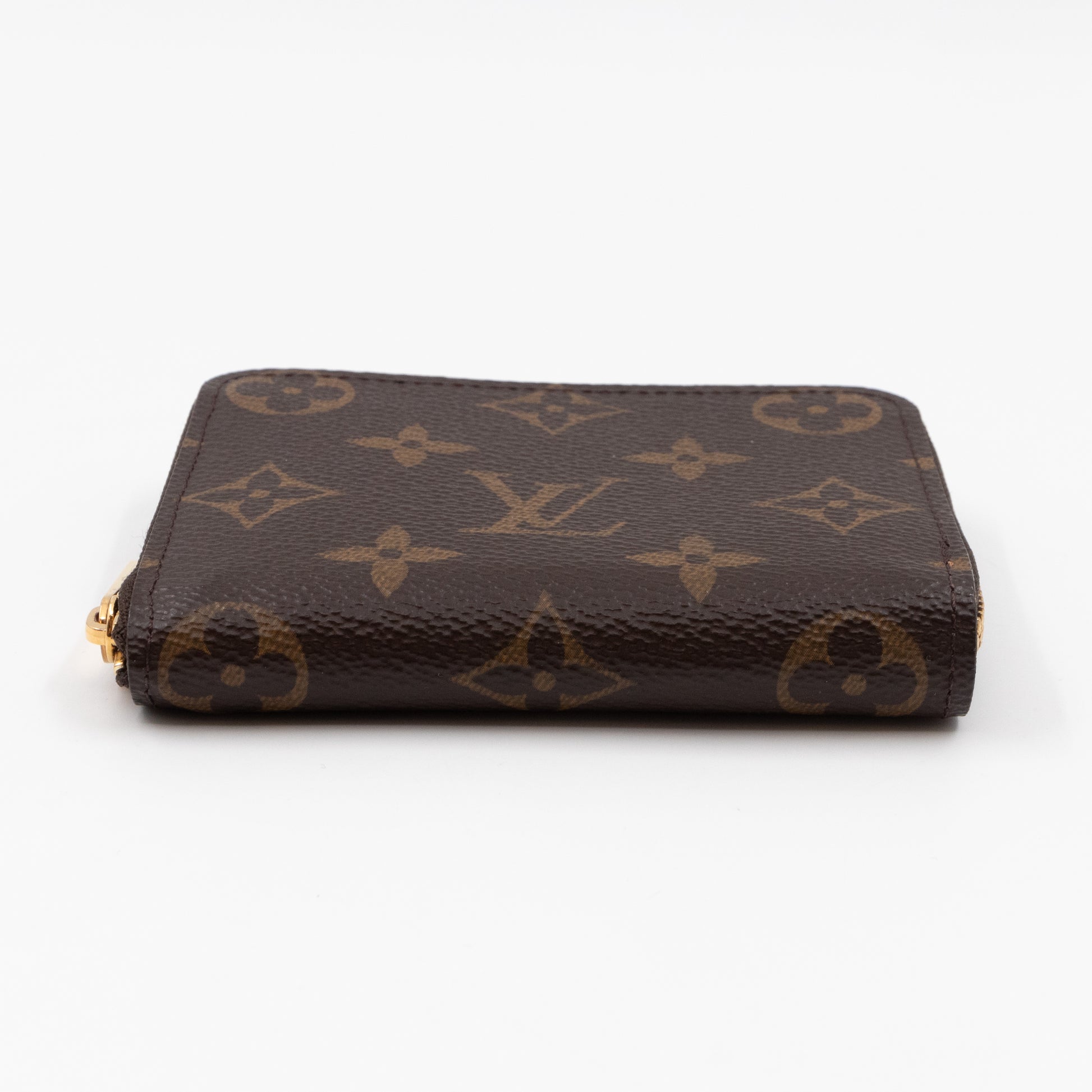 LOUIS VUITTON Monogram Canvas Zippy Coin Purse Brown