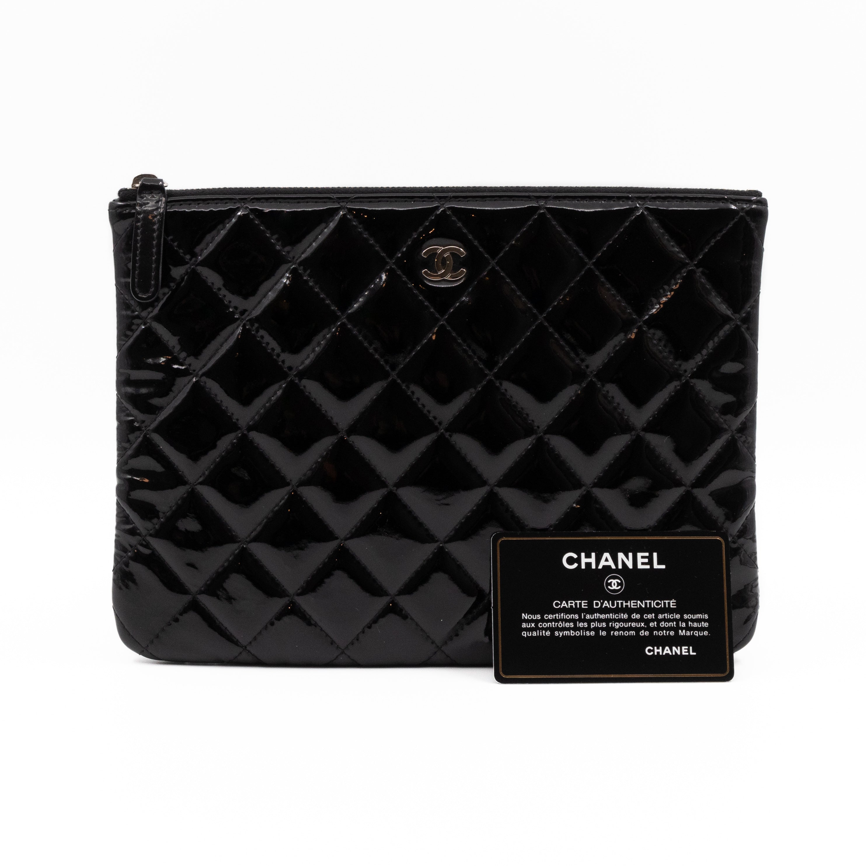 Classic Medium O Case Black Patent Leather