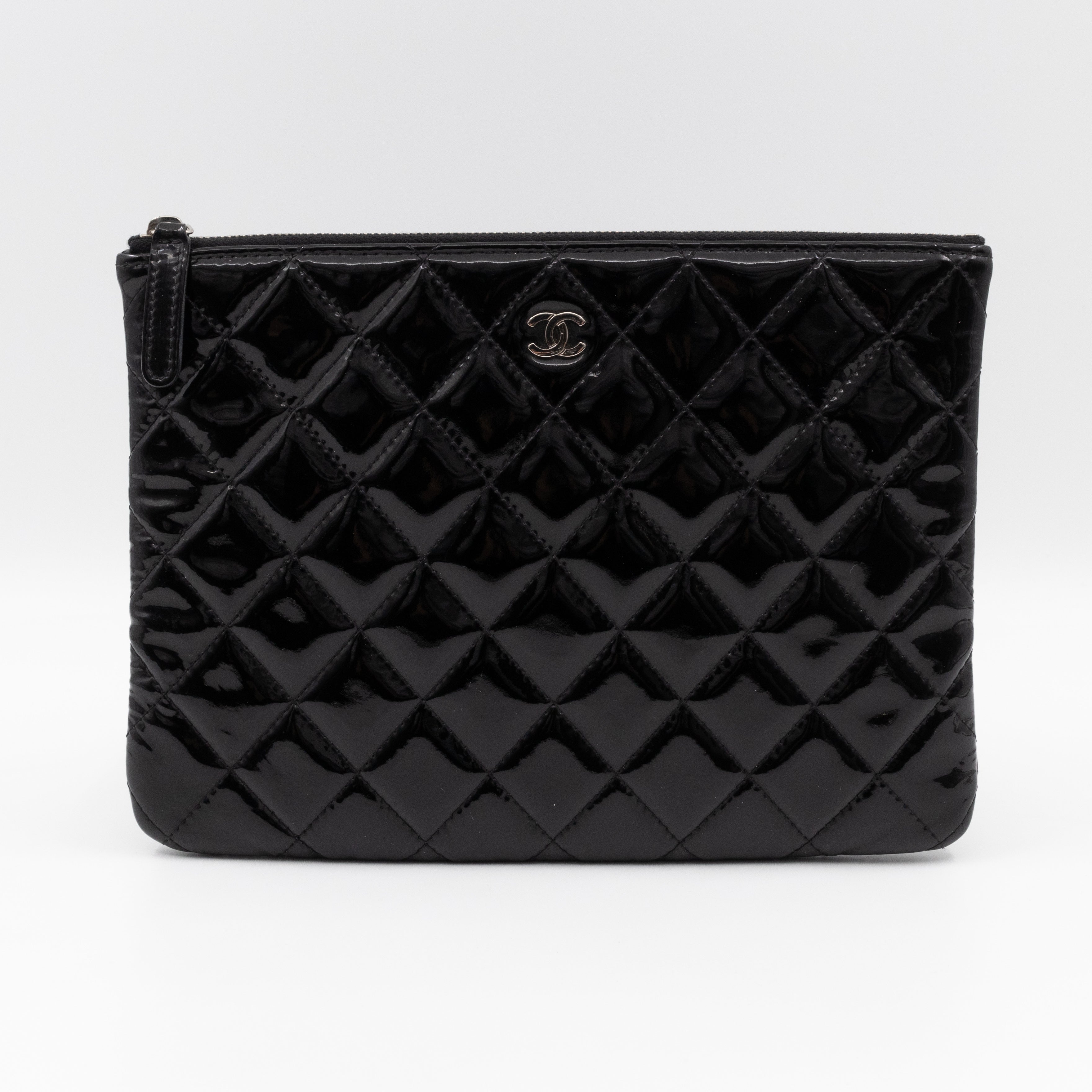 Classic Medium O Case Black Patent Leather