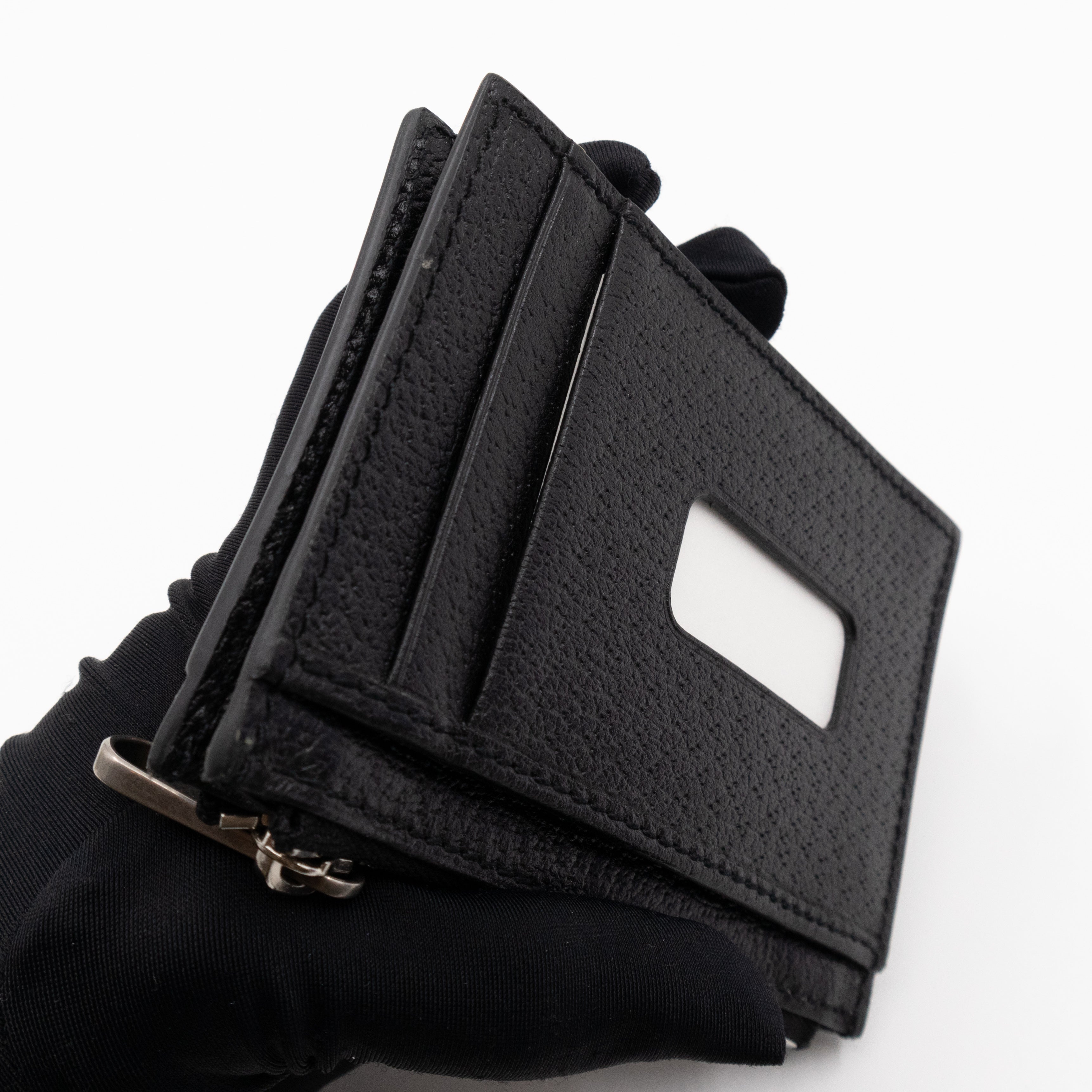 Off The Grid Zip Card Case Black & Orange