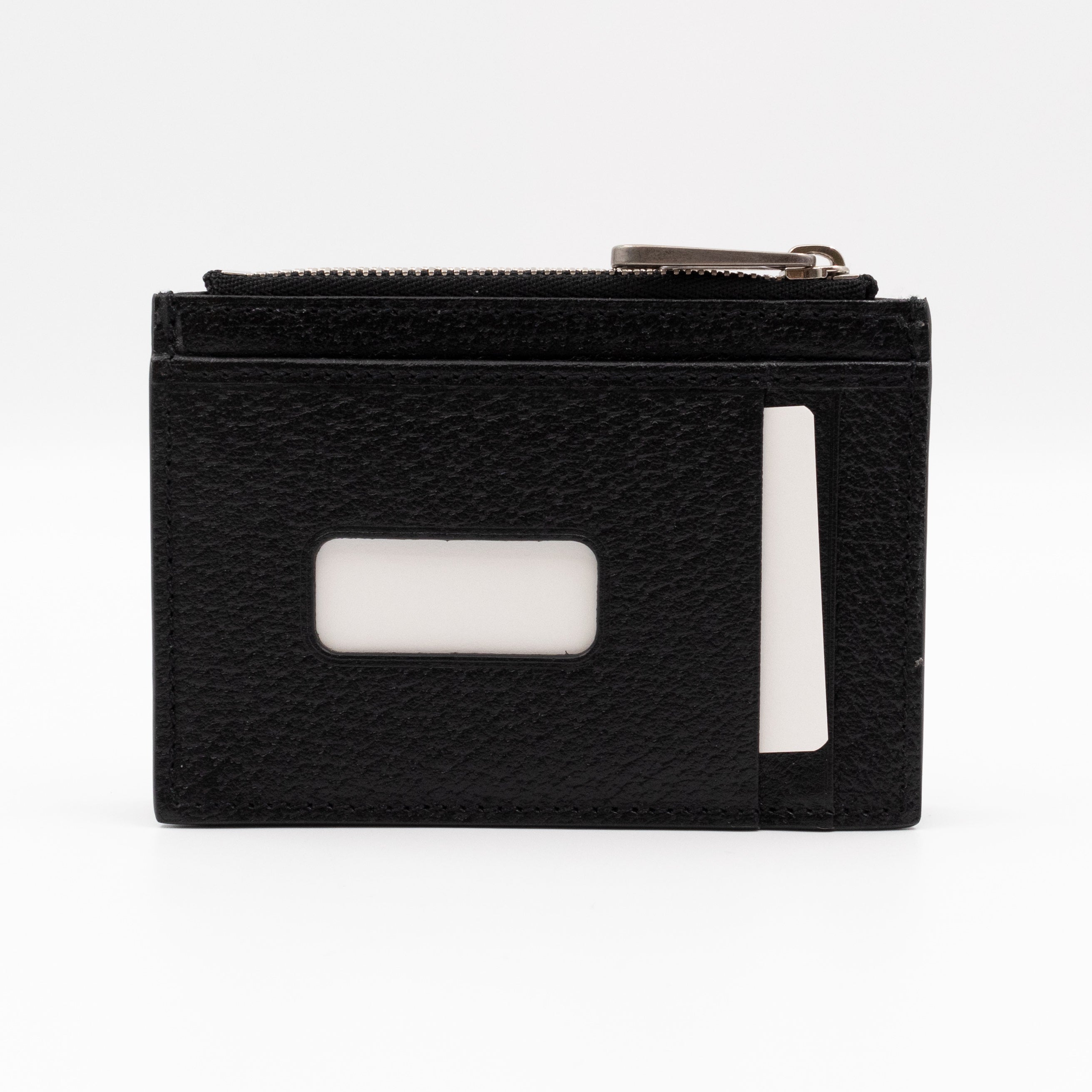 Off The Grid Zip Card Case Black & Orange