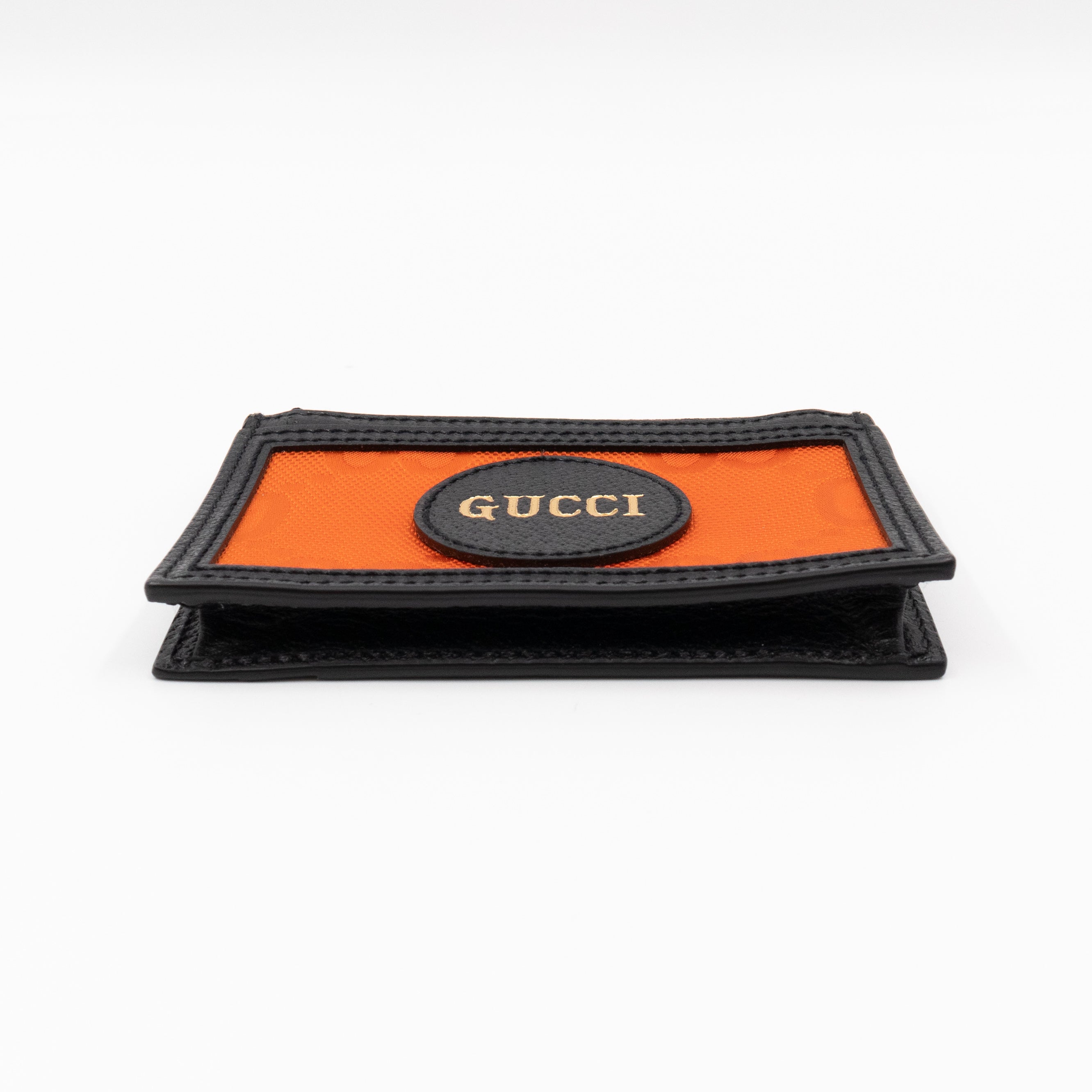 Off The Grid Zip Card Case Black & Orange
