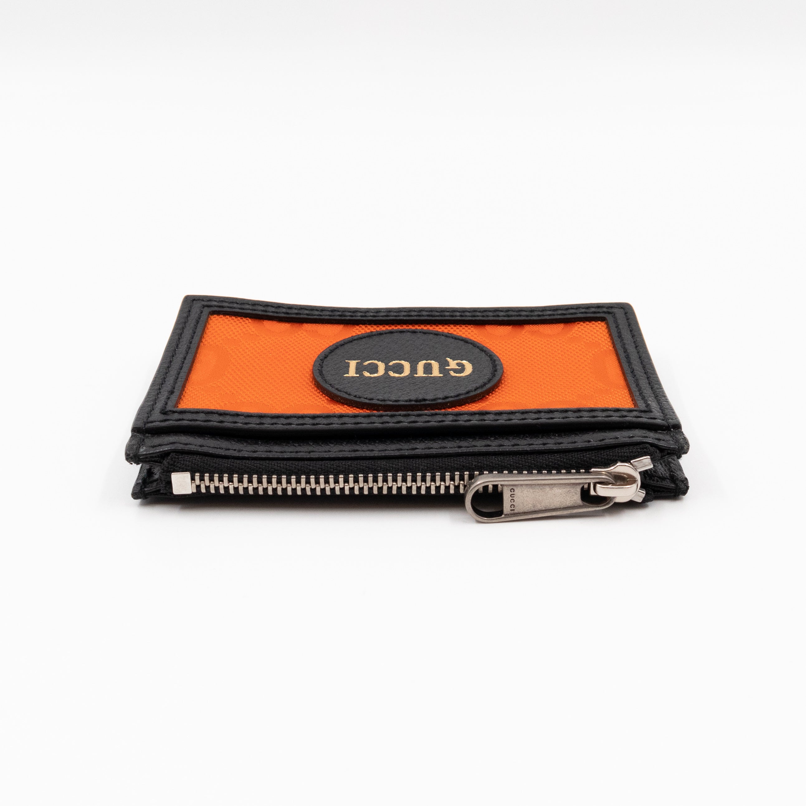 Off The Grid Zip Card Case Black & Orange